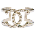 Chanel Studded CC Logo Bangle Bracelet