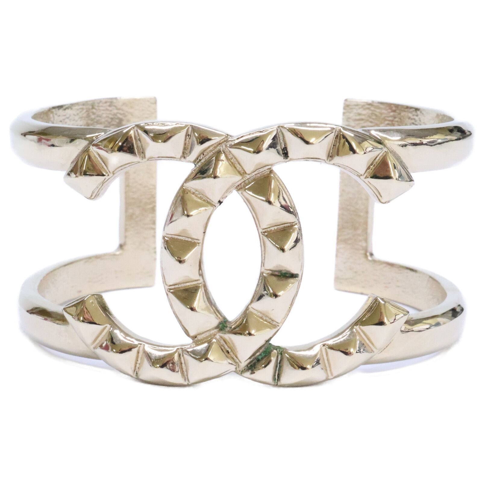 Chanel Studded CC Logo Bangle Bracelet
