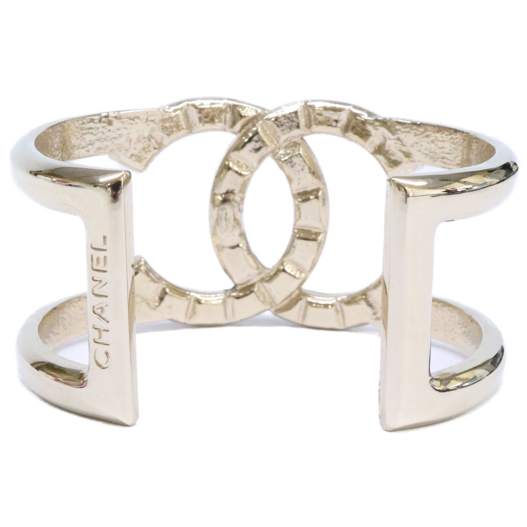 Chanel Studded CC Logo Bangle Bracelet — view 3