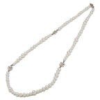 Chanel Rhinestone CC Logo Pearl Long Necklace