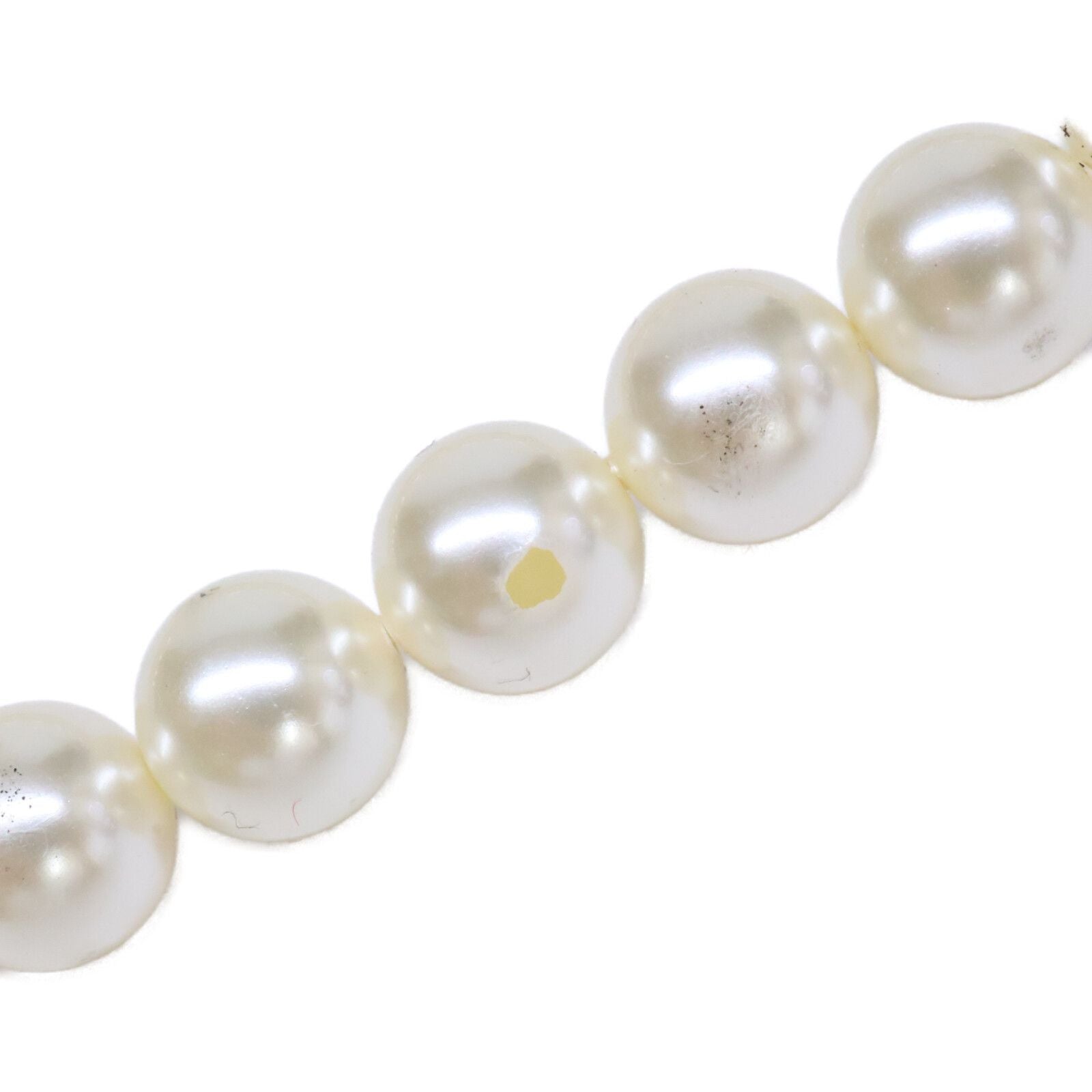Chanel Rhinestone CC Logo Camellia Double Pearl Necklace — view 7