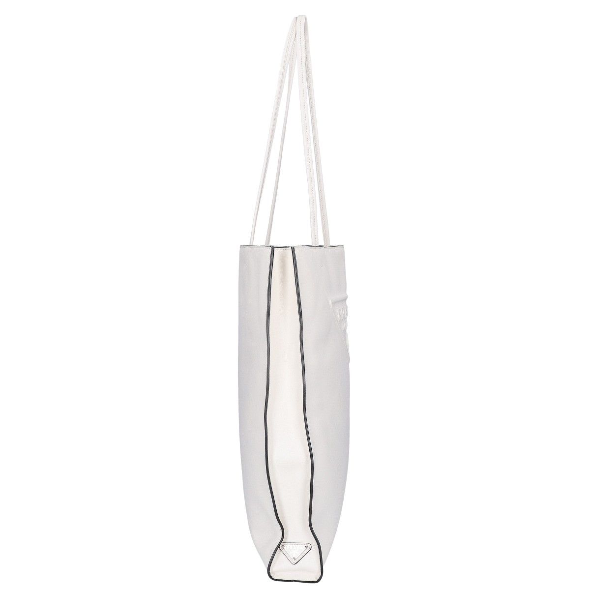 Prada Smooth the Embossed Logo Triangle Plate — view 4