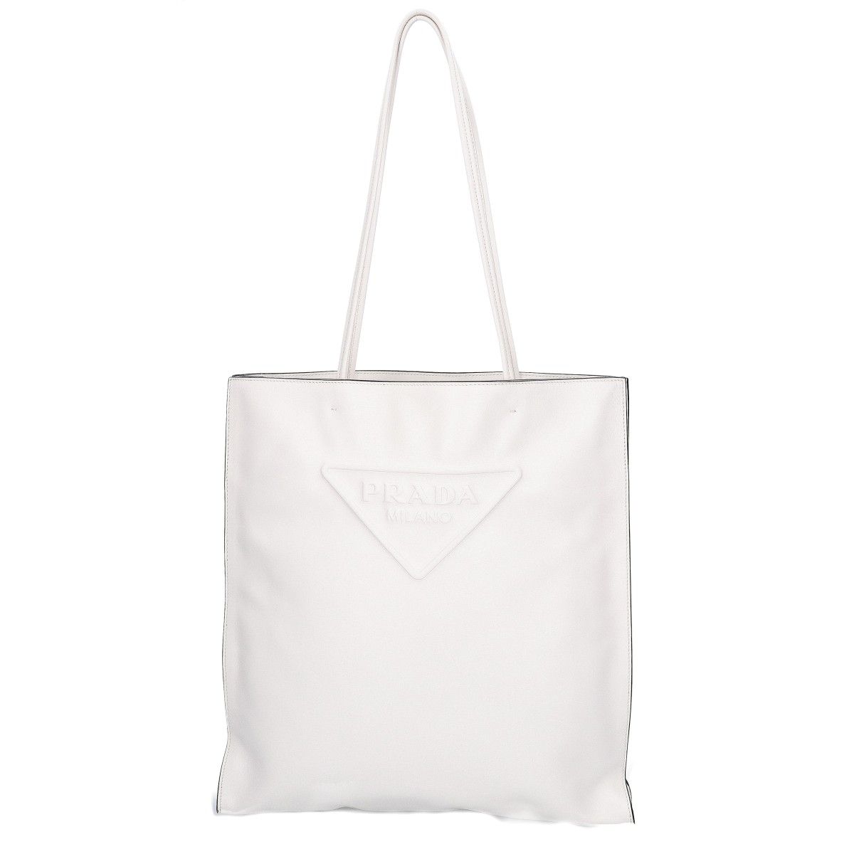 Prada Smooth the Embossed Logo Triangle Plate