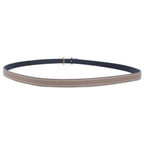 Hermes Mini Buckle Black Etoupe Belt — view 3