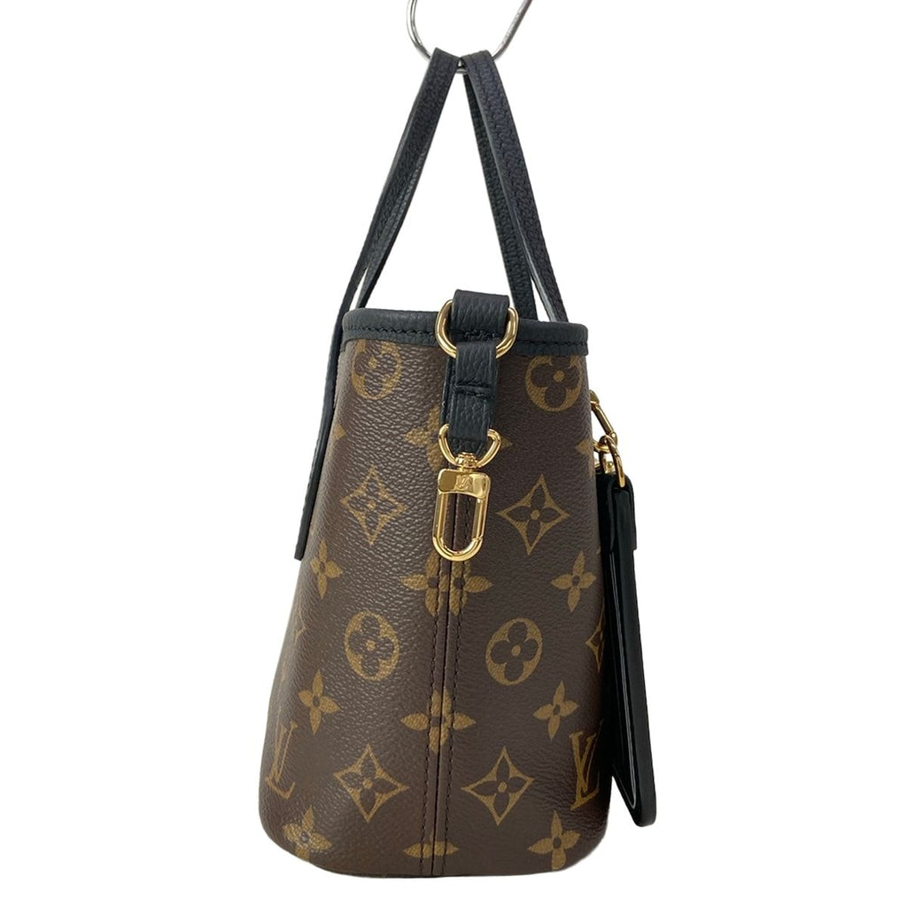 Louis Vuitton Tote Bag Monogram Neverfull Inside Out BB Black Leather Cowhide — view 2