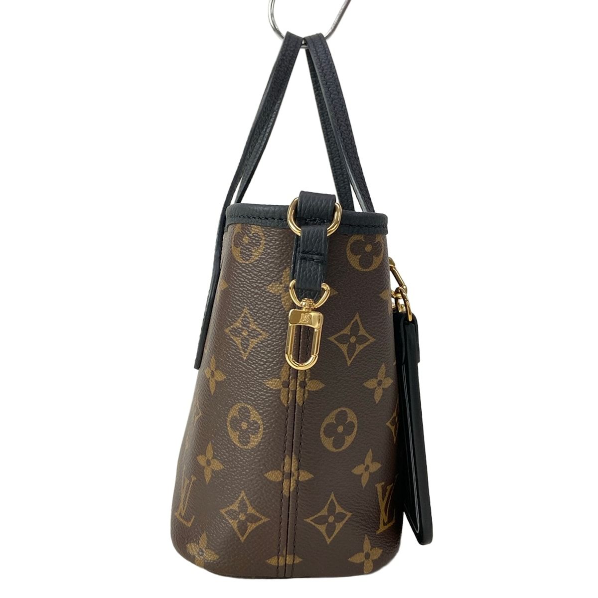 Louis Vuitton Tote Bag Monogram Neverfull Inside Out BB Black Leather Cowhide — view 2