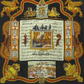 Hermes Salzburg Carre 90 Scarf All Over Print Black
