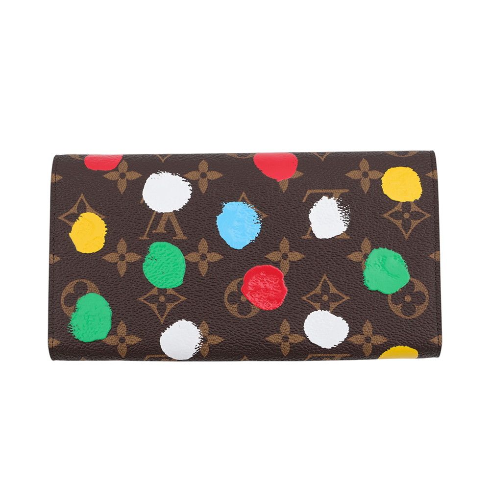 Louis Vuitton Wallet Monogram Painted Dot LV YK Portefeuille Sarah Yayoi Kusama — view 3