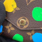 Louis Vuitton Wallet Monogram Painted Dot LV YK Portefeuille Sarah Yayoi Kusama — view 6