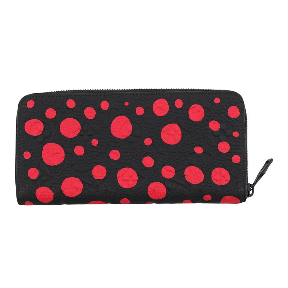 Louis Vuitton Monogram Empreinte Infinity Dot LV YK Zippy Wallet Vertical Yayoi — view 3