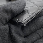 Saint Laurent Paris Clutch Gaby Lambskin Black — view 7