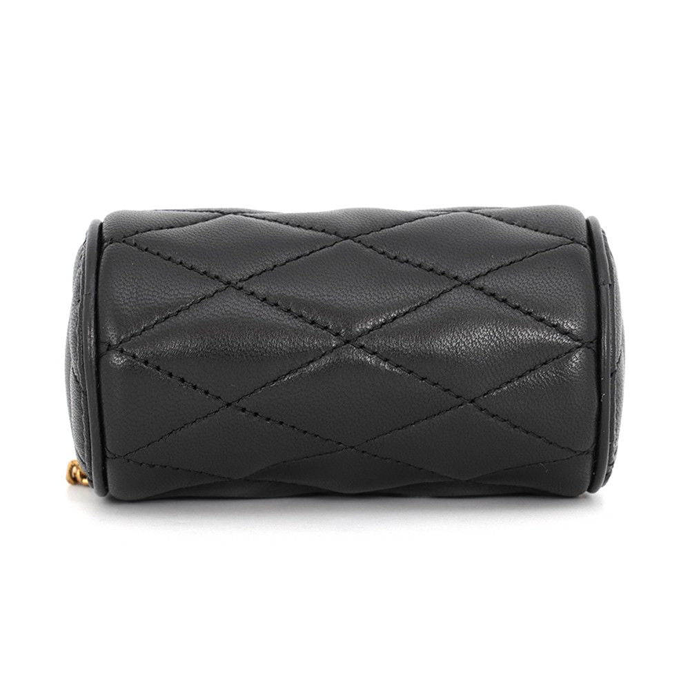 Saint Laurent Paris Chain Shoulder Bag Sade Micro Tube Lambskin Black — view 3