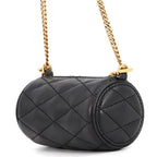 Saint Laurent Paris Chain Shoulder Bag Sade Micro Tube Lambskin Black — view 2