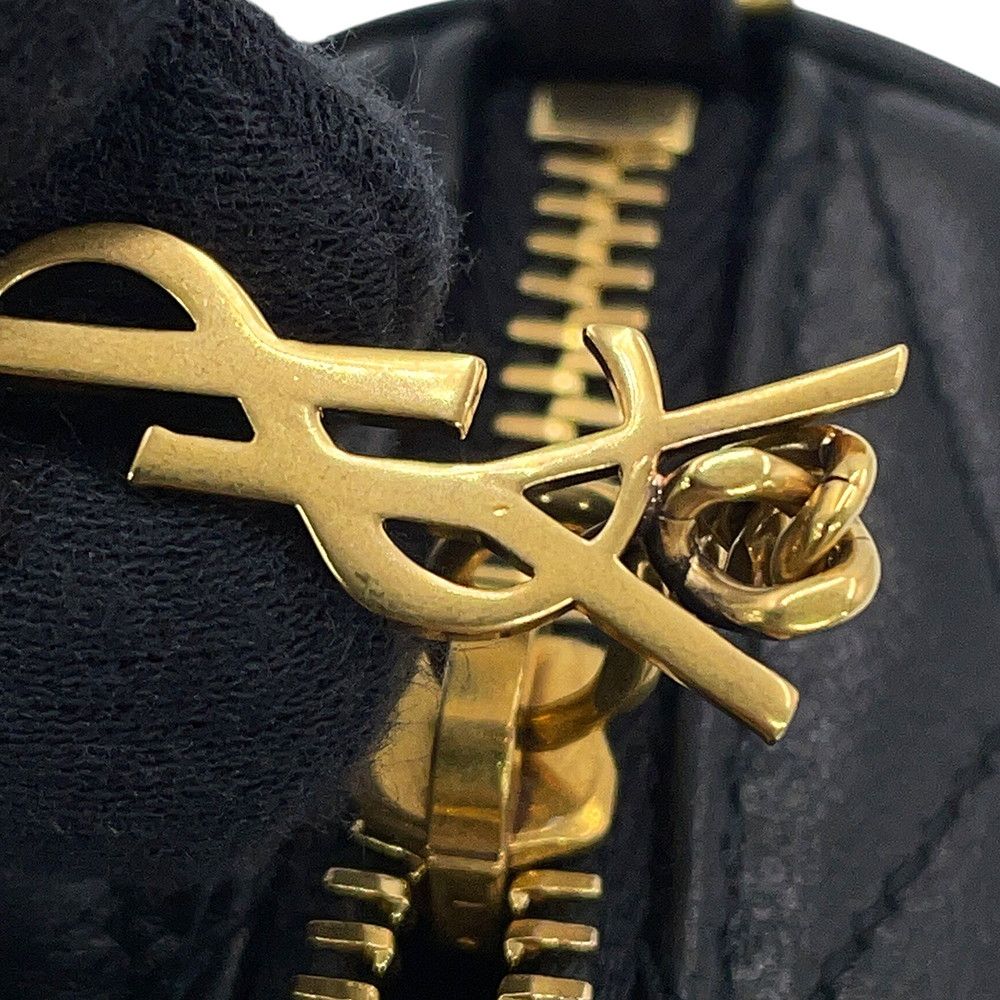 Saint Laurent Paris Chain Shoulder Bag Sade Micro Tube Lambskin Black — view 7