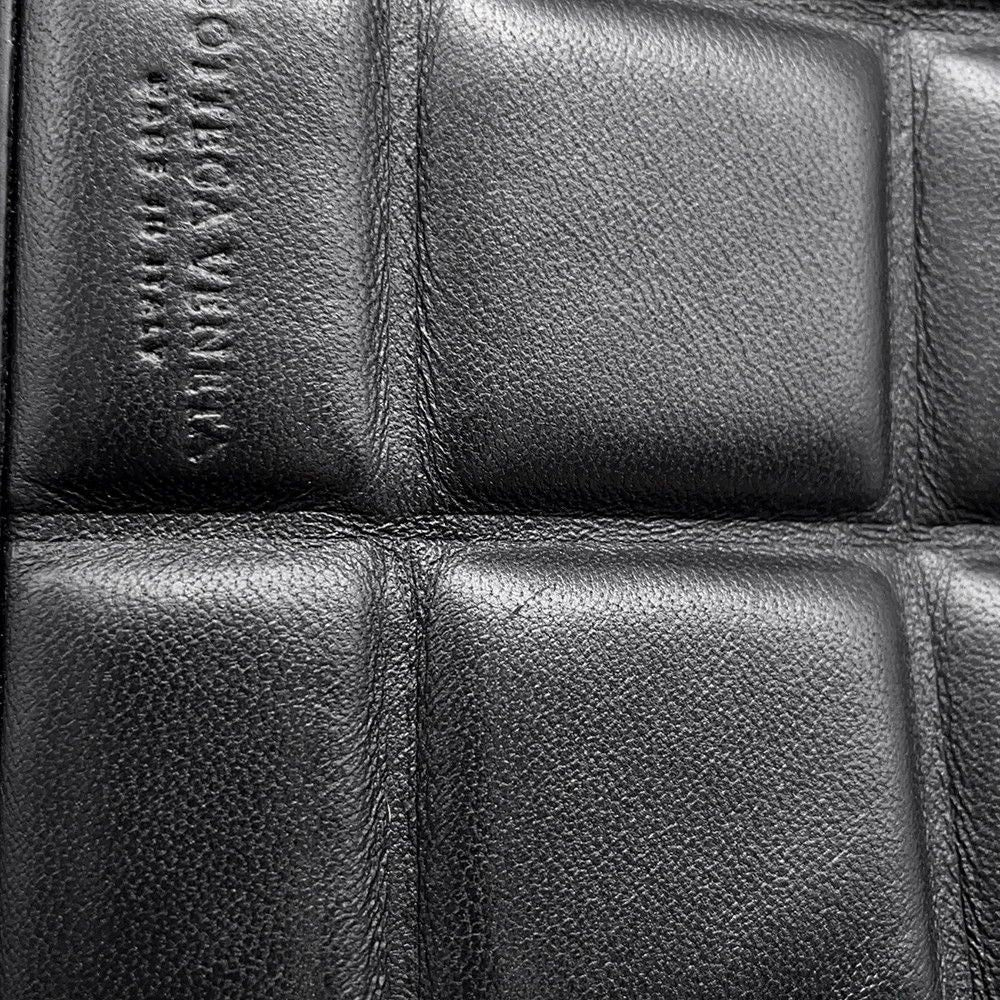 Bottega Veneta Chain Shoulder Bag Patted Half Moon Mini Leather Black — view 8