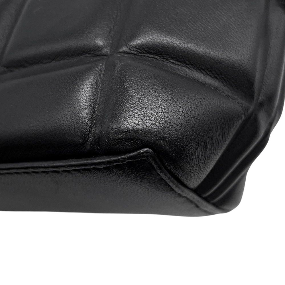 Bottega Veneta Chain Shoulder Bag Patted Half Moon Mini Leather Black — view 6