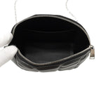 Bottega Veneta Chain Shoulder Bag Patted Half Moon Mini Leather Black — view 5