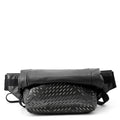 Bottega Veneta Belt Bag Perforated Crossbody Leather Black