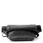 Bottega Veneta Belt Bag Perforated Crossbody Leather Black