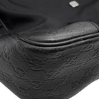 Gucci Shoulder Bag GG Embossed Nylon Leather Black — view 7