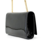 Saint Laurent Paris Chain Shoulder Bag Kate Monogram Patent Black — view 2