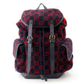 Gucci Backpack GG Wool Leather