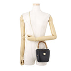 Gucci Bamboo Leather 2-Way Chain Shoulder Bag Black — view 5