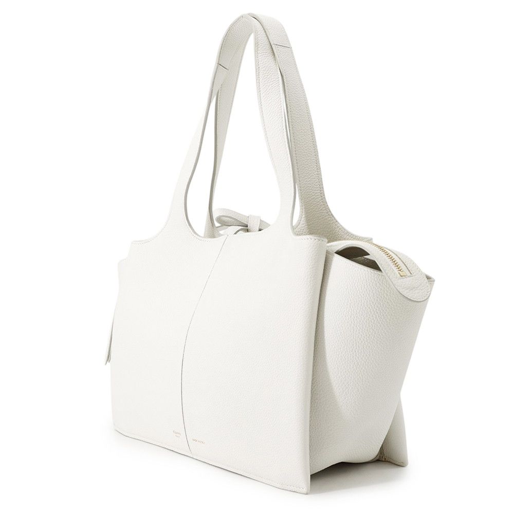 Celine Tote Bag Trifold Small White — view 2