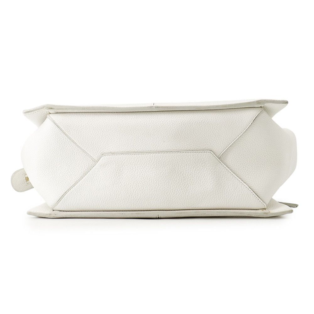 Celine Tote Bag Trifold Small White — view 3