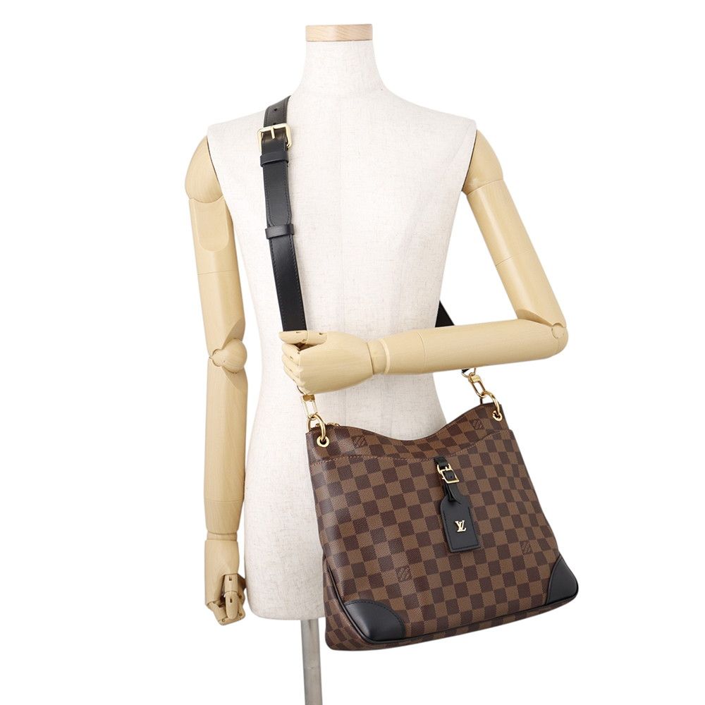 Louis Vuitton Shoulder Bag Damier Ebene Odeon NM Black — view 4