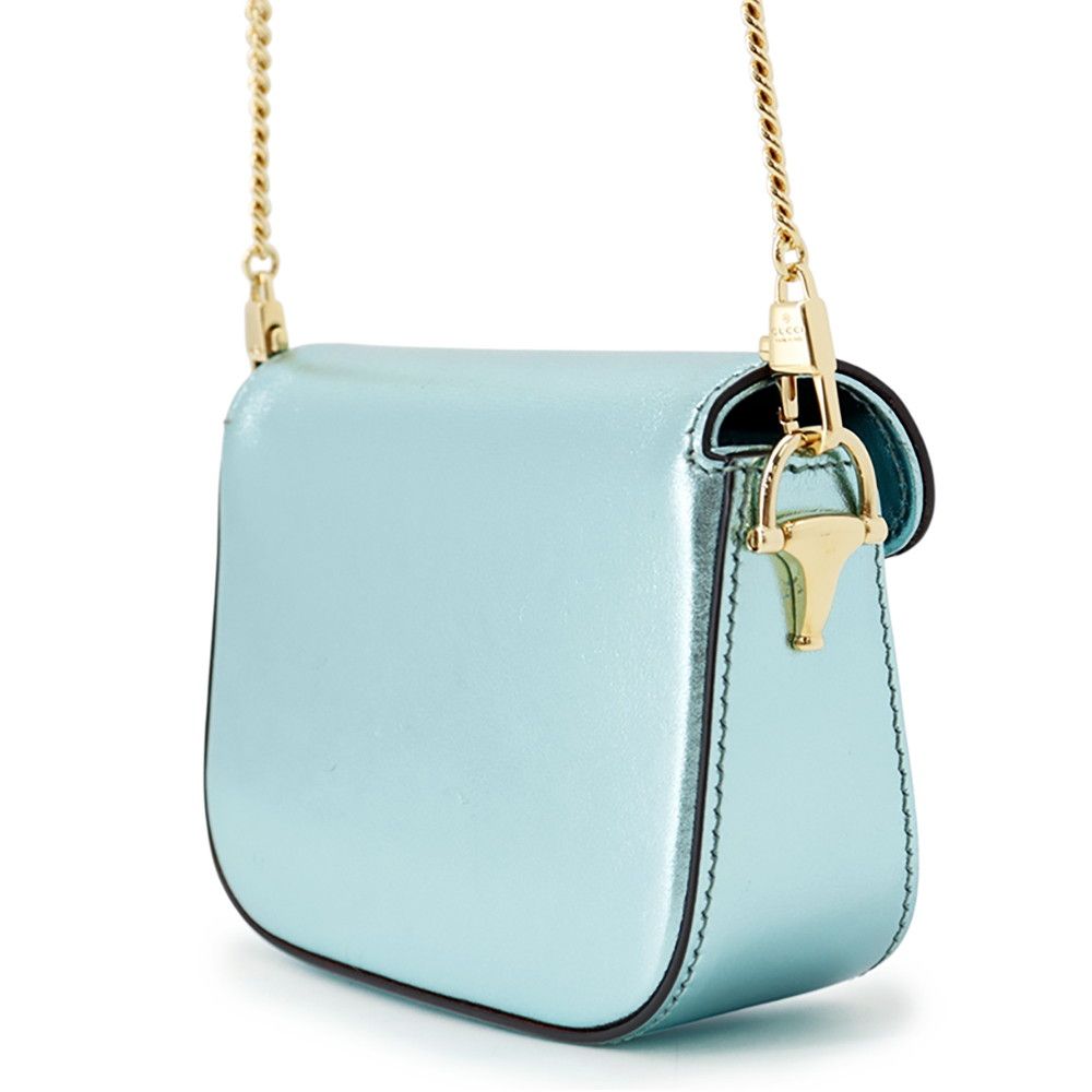 Gucci Chain Shoulder Bag Horsebit 1955 Nano Leather — view 2