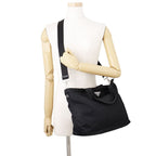 Prada Handbag Nylon Triangle Logo 2-Way Shoulder Black — view 5
