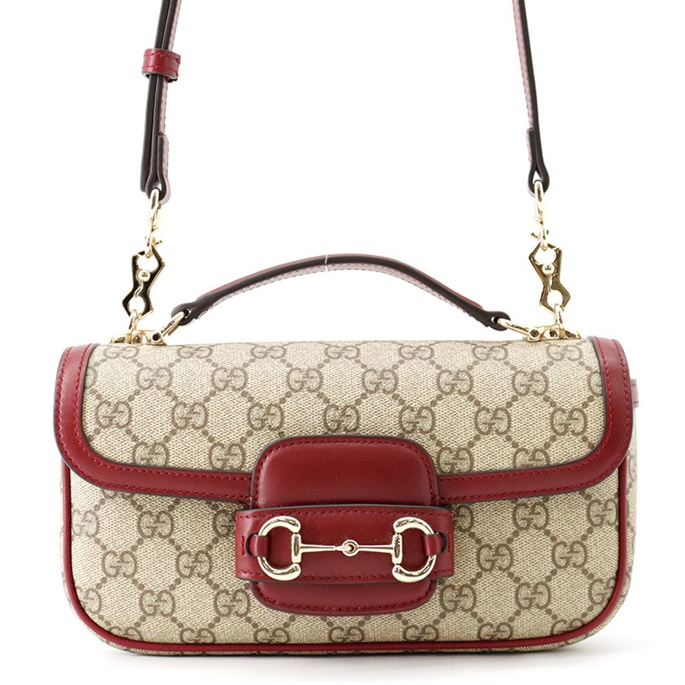Gucci Horsebit 1955 Top Handle GG Supreme Leather 2-Way