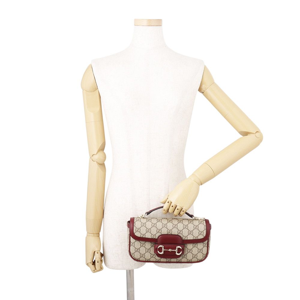 Gucci Horsebit 1955 Top Handle GG Supreme Leather 2-Way — view 4