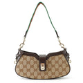 Gucci Shoulder Bag Moon Side Mini GG Canvas Leather