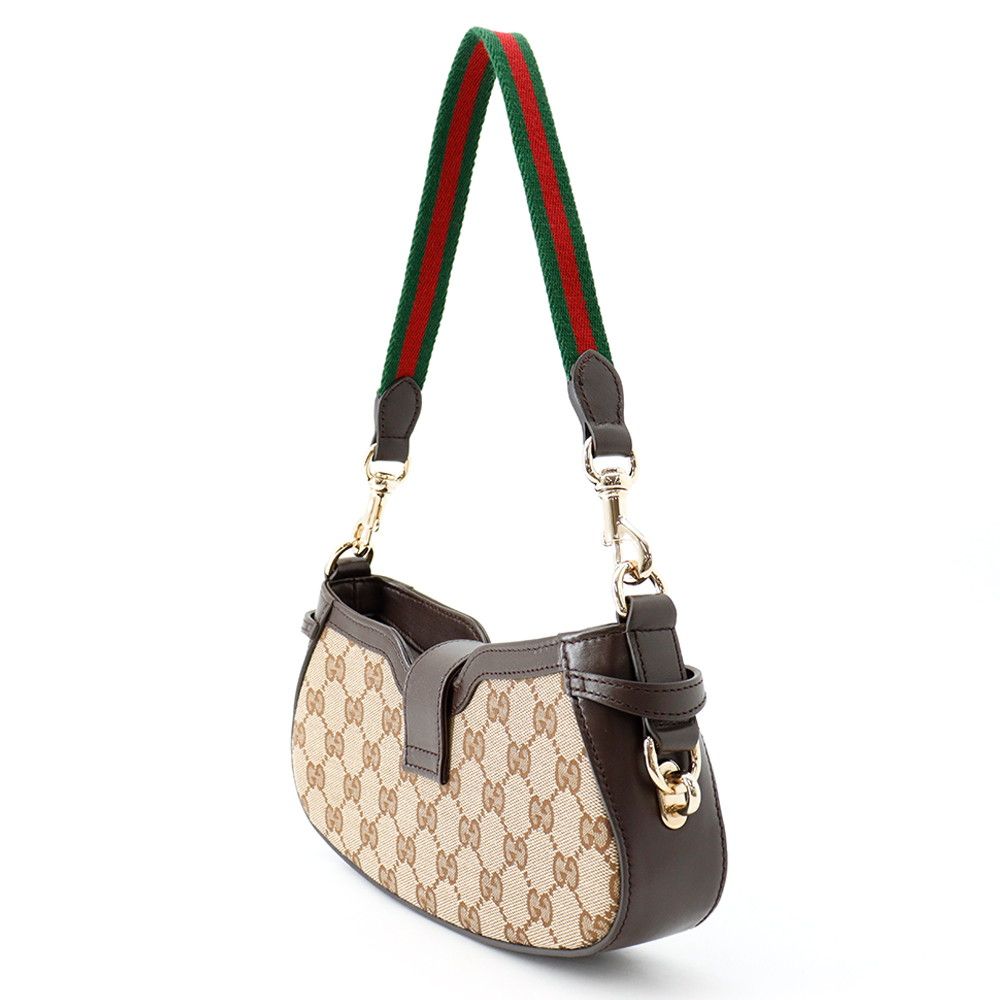Gucci Shoulder Bag Moon Side Mini GG Canvas Leather — view 2