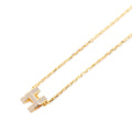 Hermes Necklace Mini Pop H Brown Glasse Gold