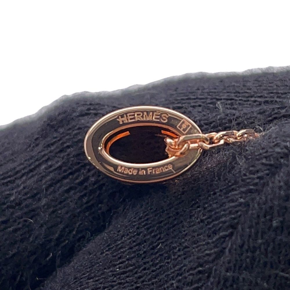 Hermes Necklace Mini Pop H Black Pink Gold — view 6