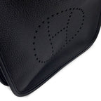 Hermes Shoulder Bag Evelyne 3 PM Black Silver Taurillon Clemence — view 7