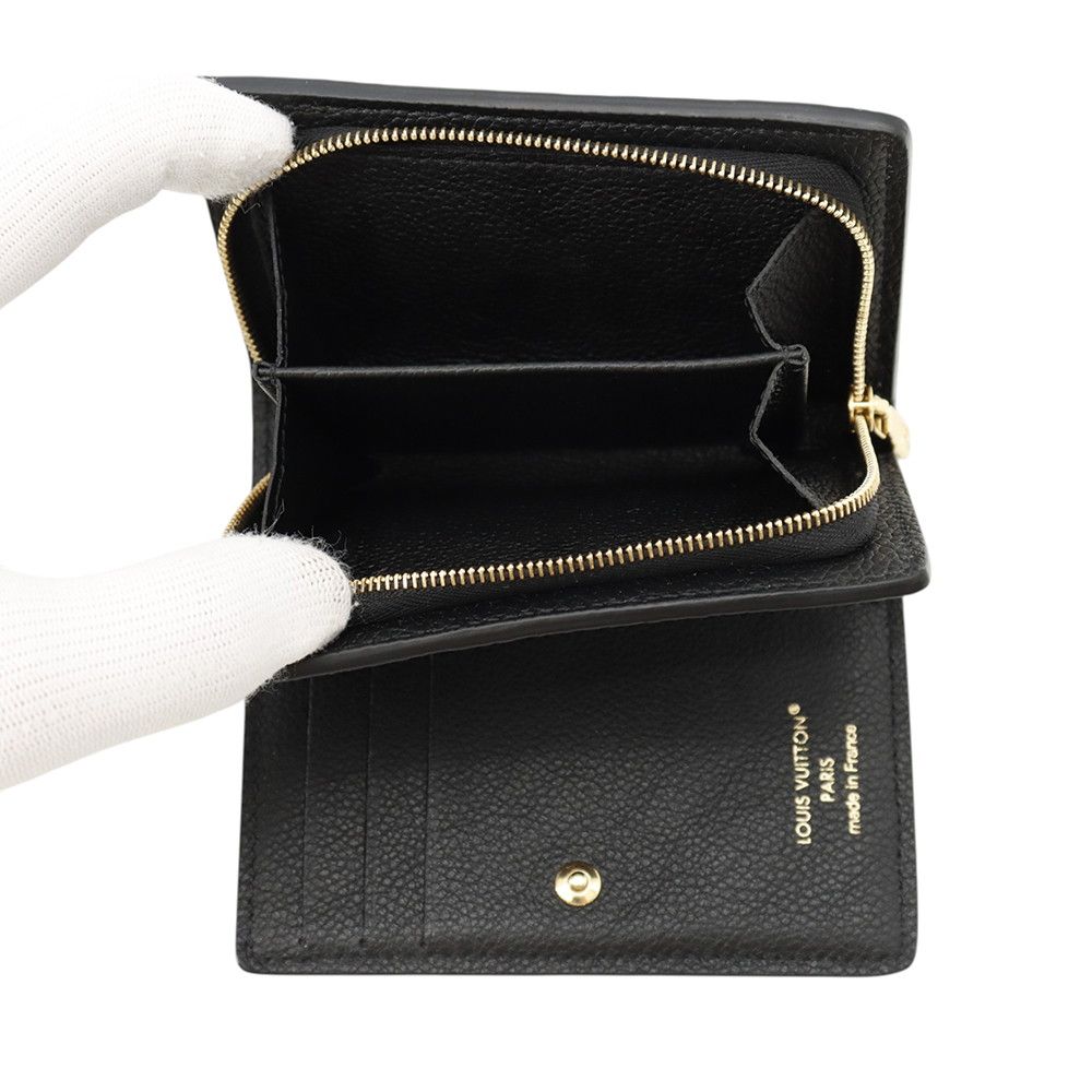 Louis Vuitton Bifold Wallet Monogram Empreinte Portefeuille Clair Black — view 6