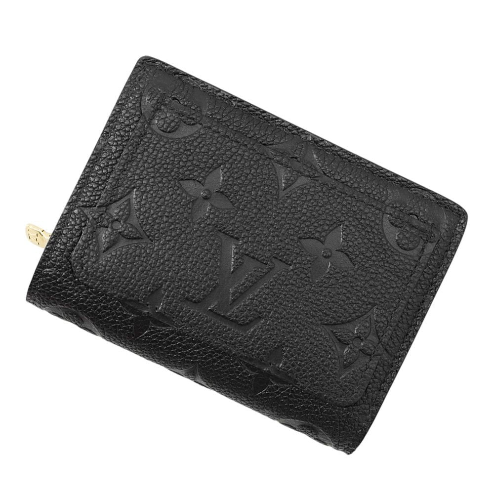 Louis Vuitton Bifold Wallet Monogram Empreinte Portefeuille Clair Black