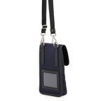 Prada Shoulder Bag Triangle Logo Canvas Leather — view 2