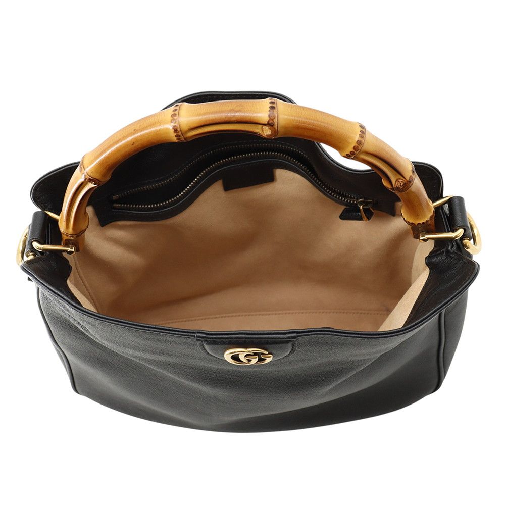 Gucci Handbag Diana Bamboo Medium Calfskin 2-Way Black — view 6