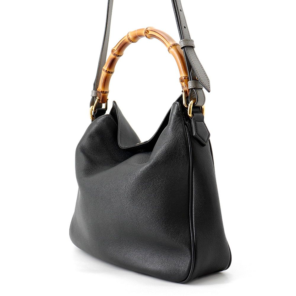Gucci Handbag Diana Bamboo Medium Calfskin 2-Way Black — view 2