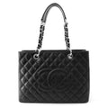 Chanel Chain Tote Bag CC Logo Quilted Grand Shopping GST Caviar Leather Shoulder