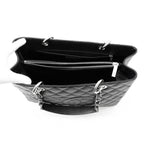 Chanel Chain Tote Bag CC Logo Quilted Grand Shopping GST Caviar Leather Shoulder — view 5