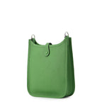 Hermes Shoulder Bag Evelyne TPM 111 Amazon Vert Yucca Silver Taurillon Clemence — view 2