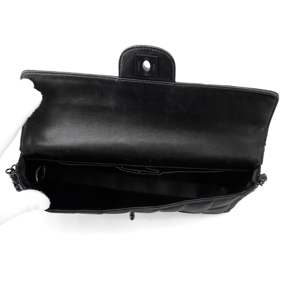 Chanel Chain Shoulder Bag New Travel Line CC Logo Nylon Black — view 5