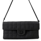 Chanel Chain Shoulder Bag New Travel Line CC Logo Nylon Black