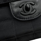 Chanel Chain Shoulder Bag New Travel Line CC Logo Nylon Black — view 6